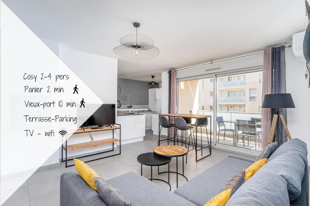 Panier, Major, Appartement De 47 M2, Parking Et Terrasse Marseille Exteriör bild